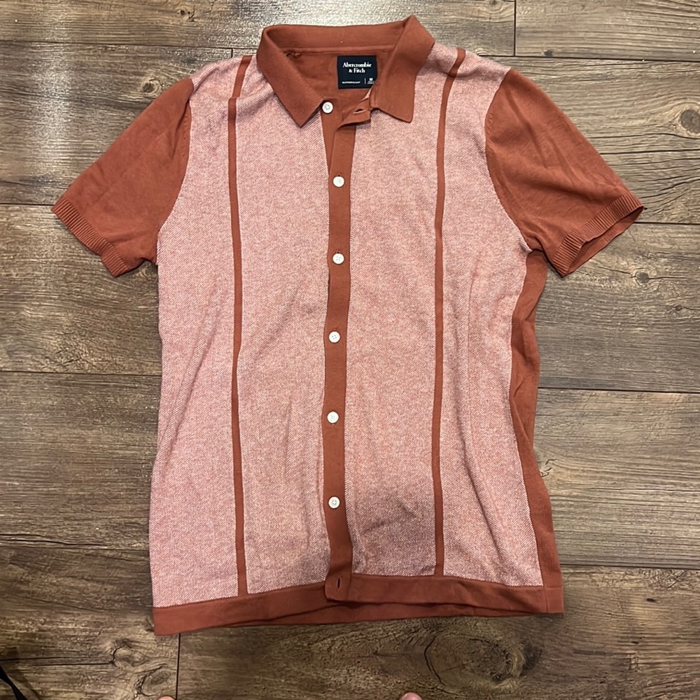 Cotton-Silk Blend Button-Up Knit Polo